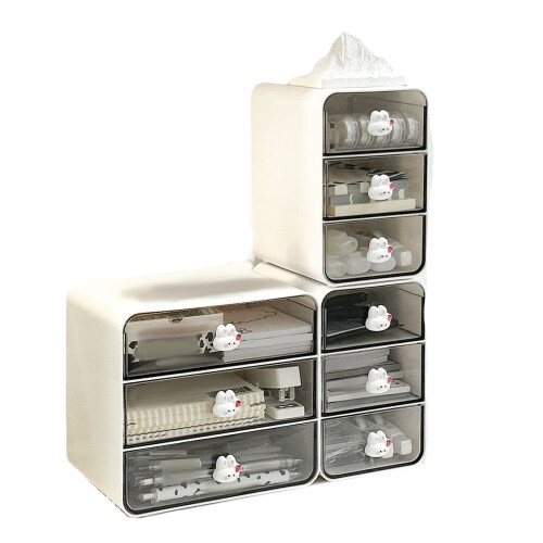 Efficient Desktop Drawer Storage Solution-Pink small 2