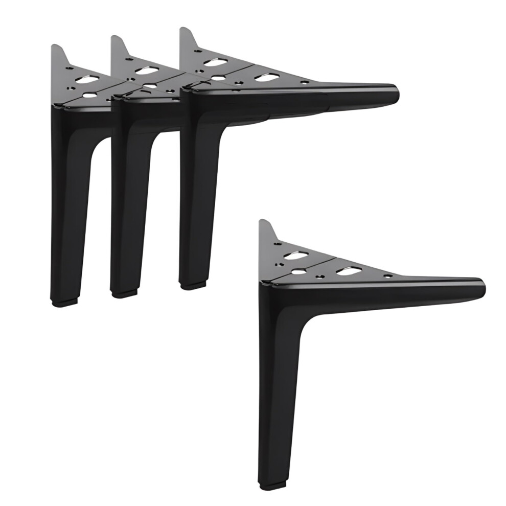 Metal Furniture Legs Set Of 4, 8 Inch Black Adjustable Couch And Cabinet Legs, Heavyduty Rustresistant Support With Floorprotective Pads 9771547891505