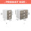 Lightweight Portable Desktop Organizer Drawer for-White small 4