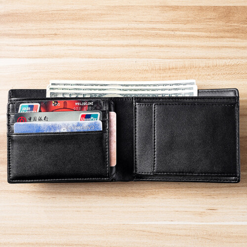 Fold Men Wallet Blocking Protection Practical PU Material-brown 1