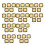 50 Pack Square Pendant Trays Bezel Base Pendant-Ancient Gold 1