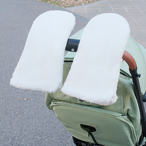 1 Pair Soft Thermal Hand Cover Infant Strollers Handmuffs-Blue 2