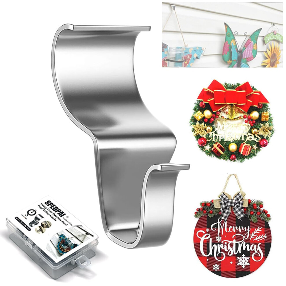Vinyl Siding Hooks For Outdoor Decorations NoâDrill HeavyâDuty Hangers For Wreaths Lights And Flags (20) 9073542037255