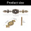 Quick Installation Cabinet Knob Backplate-Accessories1  black 3