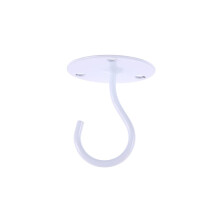 Ceiling Hooks Elephant Trunk Shape Heavy Duty Iron White Hanging Hooks for Plants Lanterns Indoor Outdoor Use