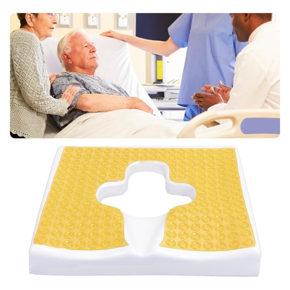 Pressure Relief Seat Cushion with Cooling Gel and Memory Foam, Waterproof Breathable Pad for Elderly and Disabled