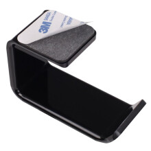 Self Adhesive Headphone Holder Acrylic Wall Mount Hanger Space Saving Rack for Home Office