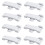 Window Sash Lock 8 Pack White Zinc Alloy Sliding Window Locks Secure Durable Home Security 1