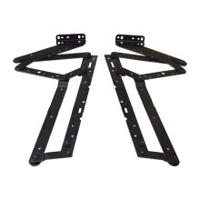 2x Sofa Footrest Hinge Recliner Chair Hinge Durable Steel Folding Bracket for Furniture Replacement