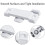 Window Sash Lock 8 Pack White Zinc Alloy Sliding Window Locks Secure Durable Home Security 2