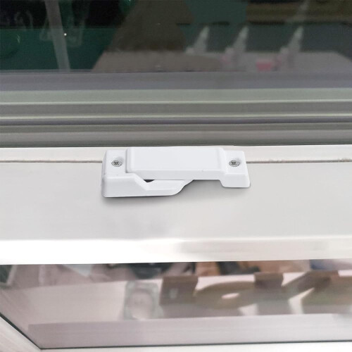 Window Sash Lock 8 Pack White Zinc Alloy Sliding Window Locks Secure Durable Home Security 2