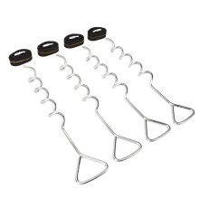 Corkscrew Steel Trampoline Anchor Kit, Heavy Duty