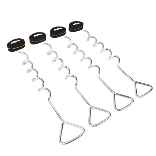 Heavy Duty Corkscrew Steel Trampoline Anchor Kit