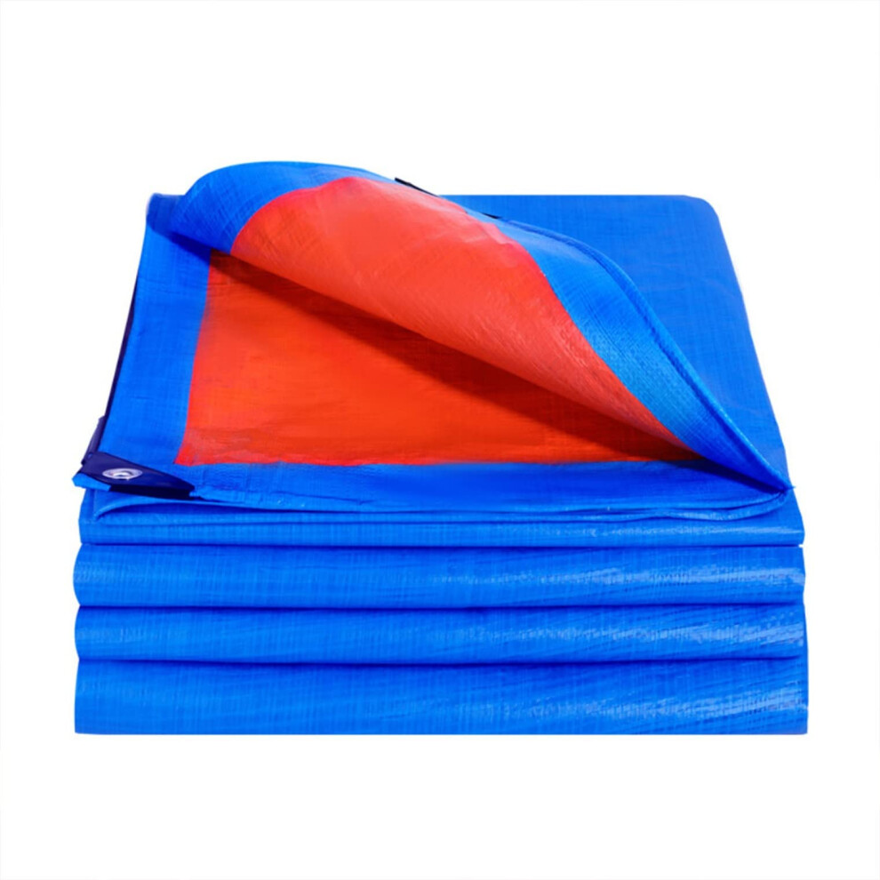 4X4m Heavy Duty Waterproof Pe Tarpaulin Cover With Reinforced Metal Grommets For Truck Boat Camping 9073542037521