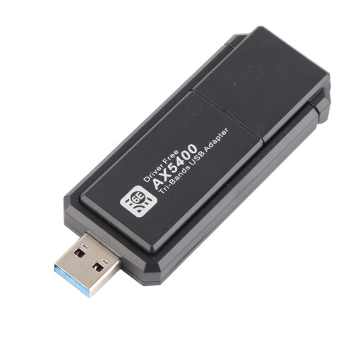 WiFi 6E USB3.0 Adapter 5400Mbps ABS Black 2