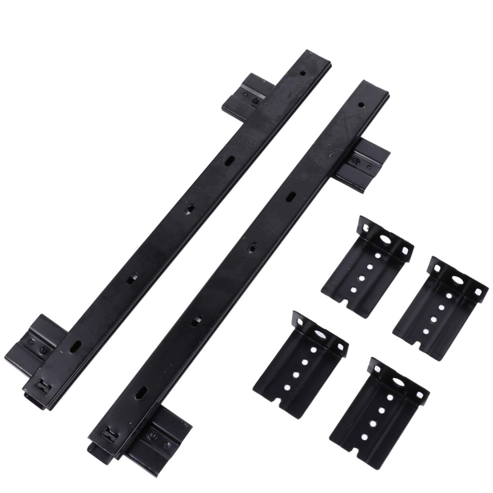 Heavy Duty Keyboard Drawer Slides 2Pcs, Smooth Silent Glide Under Desk Tray Rails, Durable Steel Construction 9073542037583