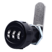 Combination Cam Lock 3 Digit Keyless Security Zinc Alloy Cabinet Lock for Drawer and Furniture L25