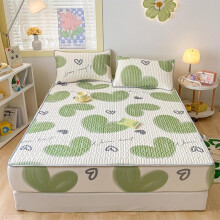 Ultra Soft Cooling Mattress Pad Set with Breathable Ice Silk Deep Pocket Washable NonSlip Design 200x220cm