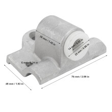 2 Pcs Aluminium Oarlock Socket 14mm Marine