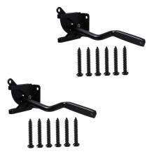 Heavy Duty Gate Latch Set, Automatic Gravity Lock, Rust‑Resistant Outdoor Fence Lock with Padlock, 2 Pack