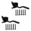 Heavy Duty Gate Latch Set, Automatic Gravity Lock, Rust‑Resistant Outdoor Fence Lock with Padlock, 2 Pack 1