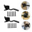 Heavy Duty Gate Latch Set, Automatic Gravity Lock, Rust‑Resistant Outdoor Fence Lock with Padlock, 2 Pack 4