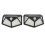 2Pcs Solar Motion Light 4Sided 18650 800mAh Black 16