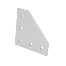 Aluminum Corner Bracket 90 L Type 5 Hole Connector for 2020 3030 Extrusion Frame Black