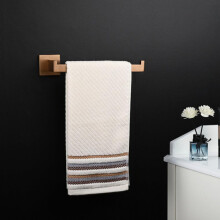 Brushed Rose Gold Stainless Steel Bathroom Hardware Set, Rustproof Towel Bar Ring Hook and Paper Holder