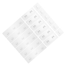 Adhesive Wall Hooks 18pcs Heavy Duty No Drill Bathroom Hooks for Towels and Kitchen Storage