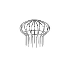 201 Stainless Steel Gutter Guard Downspout Filter, Anti‑Clog Design Fits 75mm Round Drainpipe