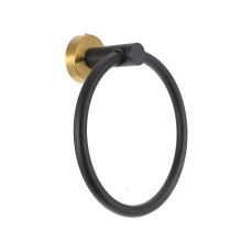 Heavy Duty Stainless Steel Towel Ring Wall Mounted Holder for Bathroom, Modern Round Style Easy Installation