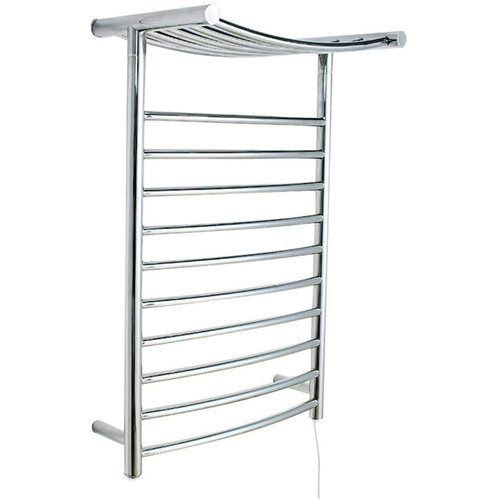 Wall Mounted Electric Towel Warmer, Stainless Steel Heated Towel Rail For Bathroom, Fast Warmup Ip56 Waterproof Constant Temperature Drying Rack 9771547892731