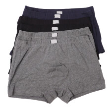 Men XL170/100 6pcs Plain Color Breathable Briefs