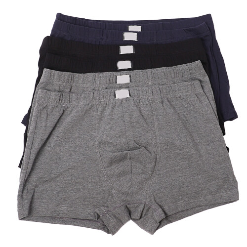 Men XL170/100 6pcs Plain Color Breathable Briefs