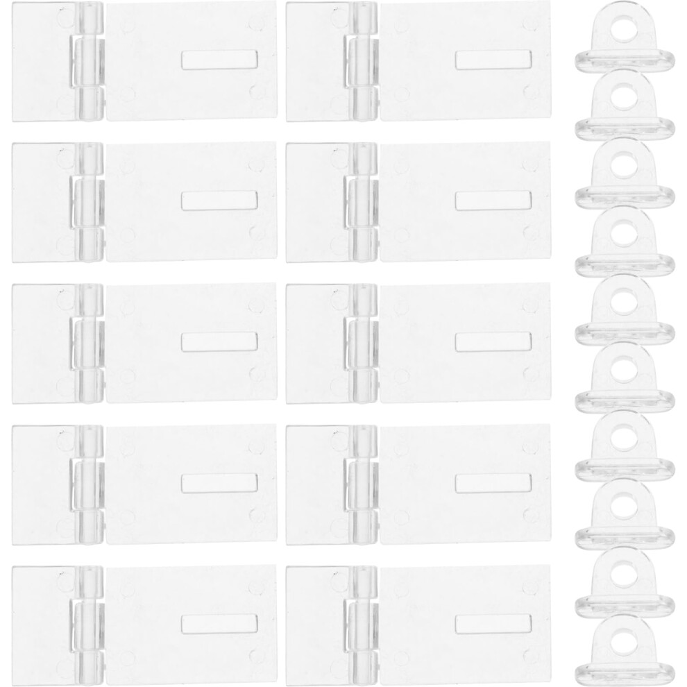 30Pcs Acrylic Jewelry Box Latch Set, Transparent Hinge Locks For Cabinets And Display Cases, Tool Install 9771547892823