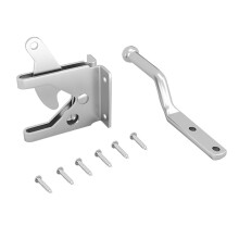 Heavy Duty Self Locking Gate Latch for Wooden Fence, Automatic Sliding Bolt Lock, Quick Release Design