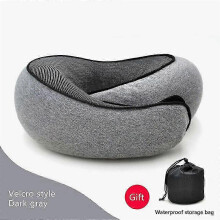 (Flower Grey) Flyhugz Travel Neck Pillow Wander Plus Memory Foam Airplane Pillow for Sleeping Comfortable Neck Support on Trips 2025
