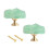Green Fluorite Cabinet Knobs 2 Pcs, Natural Stone Brass Drawer Pulls with Rust‑Resistant Base and Modern Style 1
