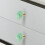 Green Fluorite Cabinet Knobs 2 Pcs, Natural Stone Brass Drawer Pulls with Rust‑Resistant Base and Modern Style 3