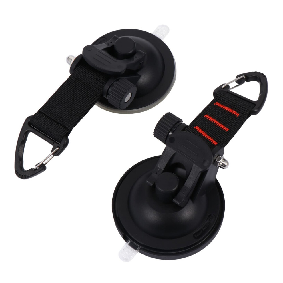 2Pcs Heavy Duty Suction Cup Hooks For Bathroom Kitchen Camping Tool Reusable Design Random Color 9330225369110