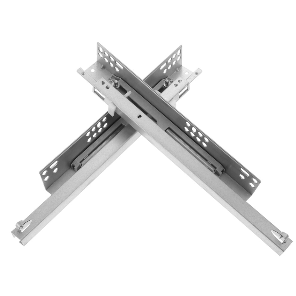 2Pcs Heavy Duty Soft Close Undermount Drawer Slides For Cabinets Silent Glide Steel Construction 9073542038672