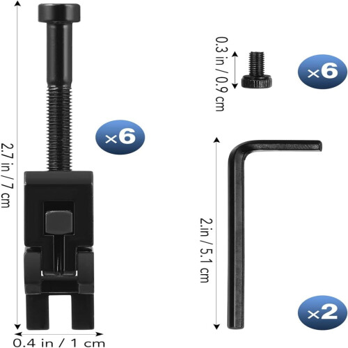 Locking String Holders 6‑Piece Dual Locking System for Guitar Bridge Compatible with Floyd Rose, Secure String Anchoring 1