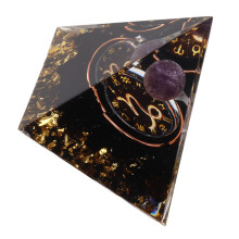 5cm Orgonite Pyramid 118g Crystal Resin 5x5x5cm