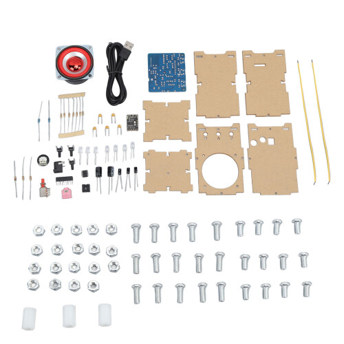 M18 DIY Bluetooth Speaker Kit 5W 4Ω Clear Acrylic 1