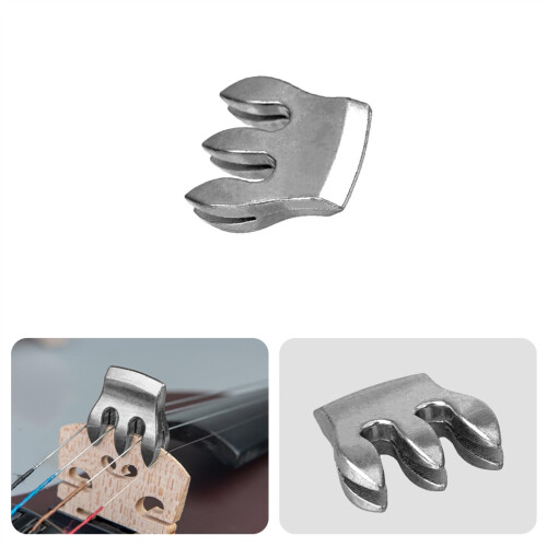 Violin Mute for Quiet Practice, Durable Threeclaw Bridge Design with Clear Tone and Easy Installation 2