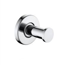 Stainless Steel Robe Hook Rustproof Mirror Finish Wall Mounted Bathroom Towel Hook Silver 1pcs