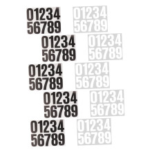 Mailbox Numbers Decals 10 Sheets Self Adhesive Weatherproof House Address Stickers for Outdoor Use