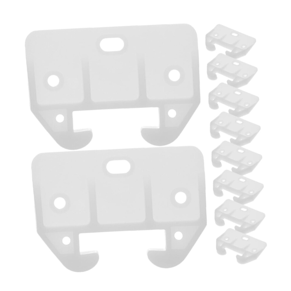 10Pcs Plastic Drawer Slide Guides And Stoppers For Cabinets Dressers Wardrobes Easy Installation 9073542038832