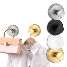 HEVOY Suction Cup Hooks Heavy Duty Stainless Steel Bathroom Towel Hooks Waterproof Rust Resistant Reusable Design Holds Up to 15lbs (1 White)